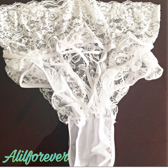 PLUS SIZE ❤️ White Lace Lingerie Panties - Picture 3 of 7